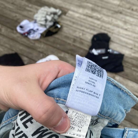 True Religion Jeans Size 34 RICKY BIG T Blue - Picture 2 of 6